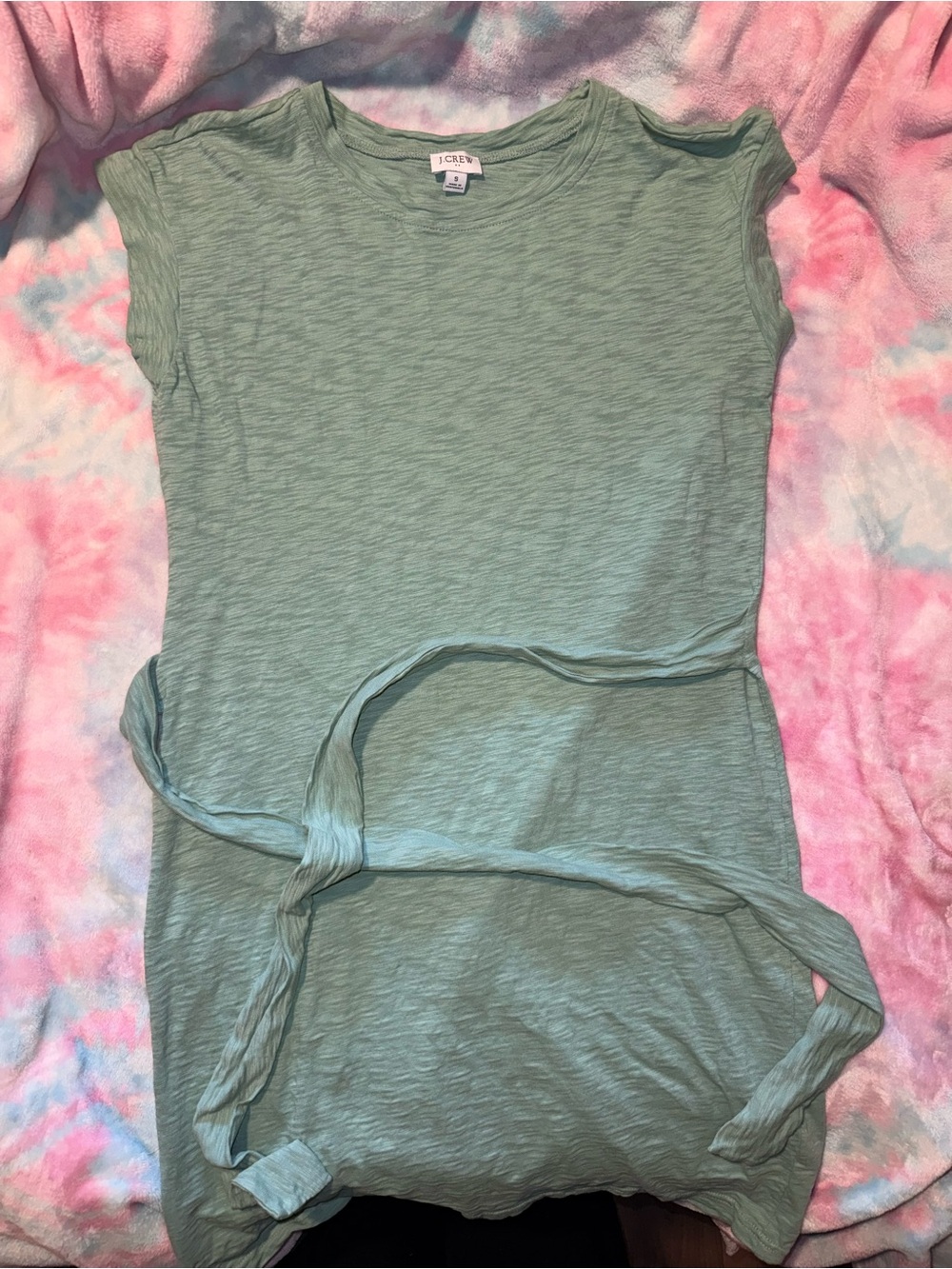 J. Crew Mint Green Slub Crewneck Tee